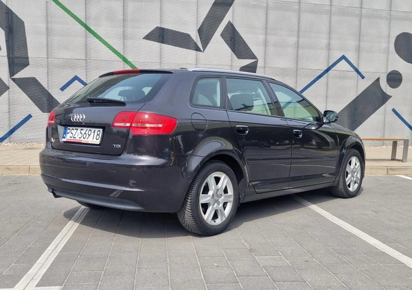 Audi A3 cena 25900 przebieg: 299000, rok produkcji 2012 z Szamotuły małe 172